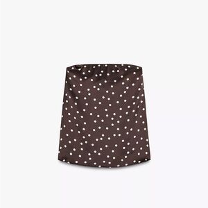 Zara Strapless Satin Top NWT